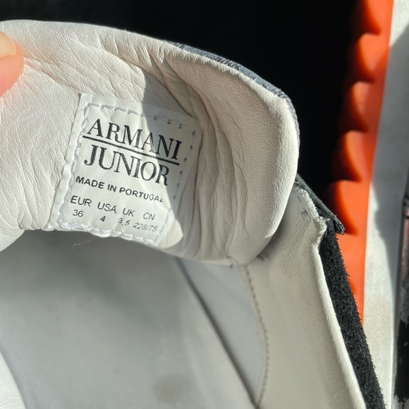 Armani Junior Sneakers boy grey - Picture 2 of 7